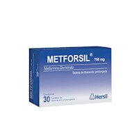 Metforsil 750 mg Tabletas de Liberación Prolongada